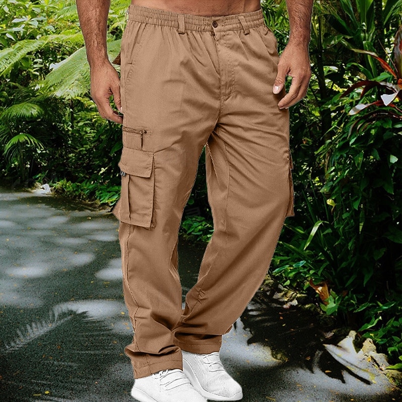 Men's Outdoor Pants Cargo Pants Hiking Pants Trousers Military Spring Outdoor Regular Fit Waterproof Quick Dry Breathable Pants / Trousers Black Army Green Hunting Climbing Camping / Hiking / Caving