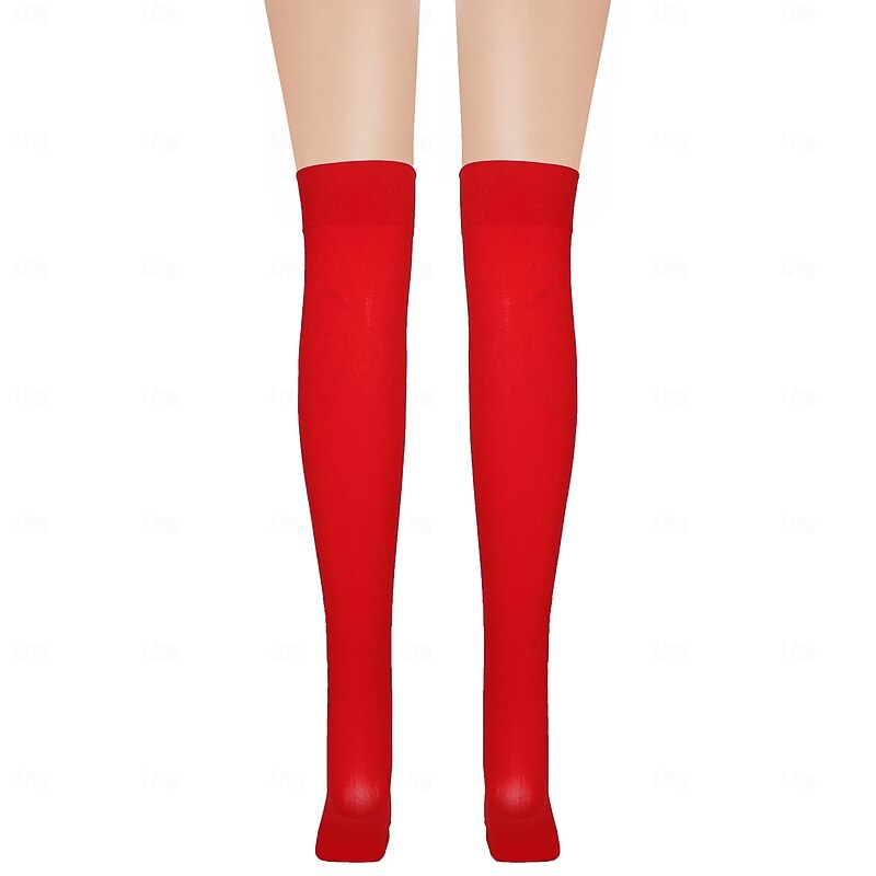 Santa Claus Elf Socks / Long Stockings Women's Christmas Adults Christmas New Year Christmas Eve Christmas New Year Eve Socks2