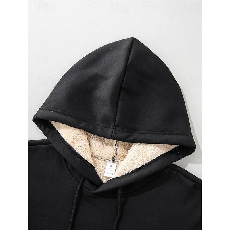 Women's Hoodie Sweatshirt Pullover Fleece Lined Warm Pajamas Animal Letter Street Dailywear Pocket Print Casual Comfrt Long Sleeve Micro-elastic Fall Winter Fall & Winter Comfrt Breathable Soft Fabric3