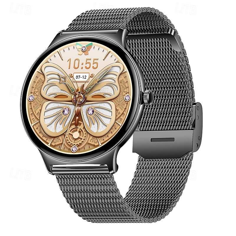 iMosi 1.43 inch AMOLED Smartwatch Fitness Running Watch Bluetooth Pedometer Call Reminder Activity Tracker Compatible with Android iOS Women Men Long Standby Hands-Free Calls Waterproof IP 672