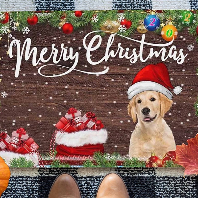 Christmas Custom Rug Doormat Floor Mats Washable Rugs Kitchen Mat Non-Slip Oil Proof Rug Indoor Outdoor Mat Bathroom Mat Entrance Rug Add Your Design Personalized Gift Custom Made3