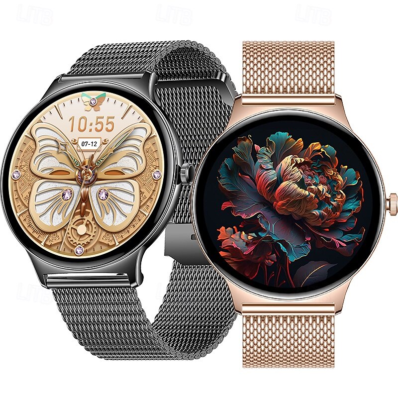 iMosi 1.43 inch AMOLED Smartwatch Fitness Running Watch Bluetooth Pedometer Call Reminder Activity Tracker Compatible with Android iOS Women Men Long Standby Hands-Free Calls Waterproof IP 67