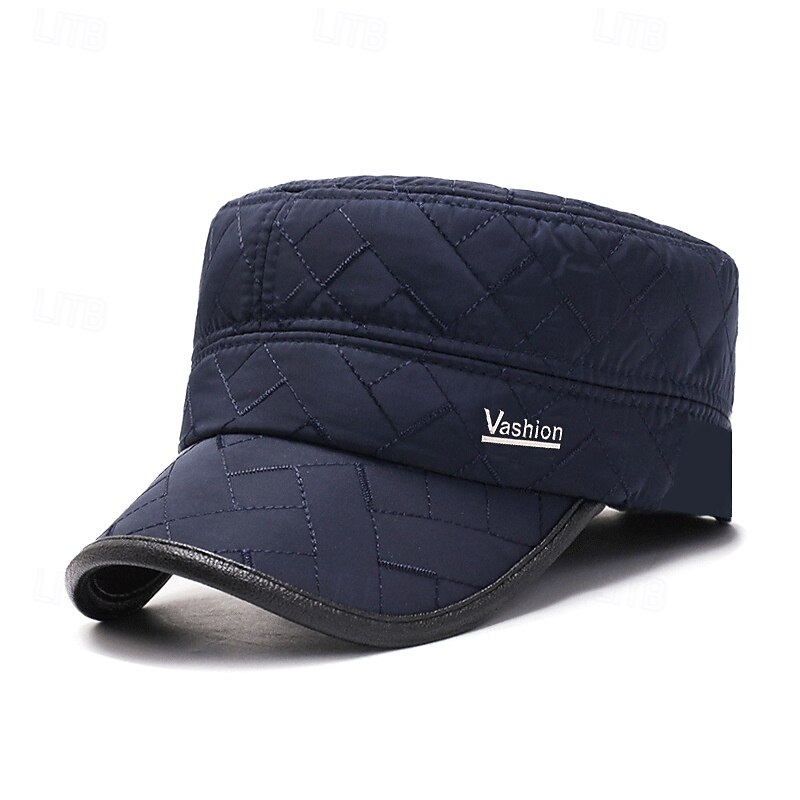 Men's Flat Cap Baseball Cap Sun Hat Black Blue Cotton Embroidered Fashion Casual Street Daily Letter Adjustable Sunscreen Breathable4