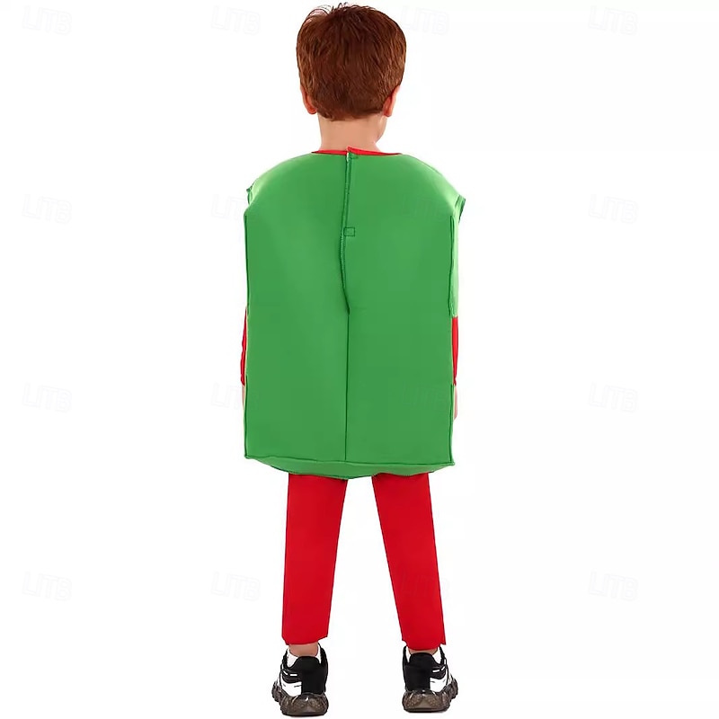 Santa Claus Christmas Gift Christmas Costume Boys' Girls' Cosplay Costume Kid's Christmas Christmas Eve Christmas Party Vest2