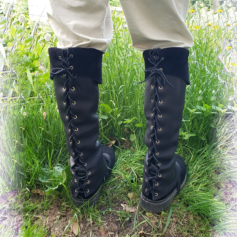 Retro Vintage Medieval Masquerade Gaiters Boot Covers Fancy Dress Men's Unisex Pirate Steampunk Masquerade Performance Party Stage Adults' Shoe Cover2