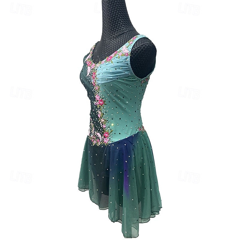 Figure skating costumes figure skating performance costumes grading costumes competition costumes children's adult women's figure skating costumes adult and children's customized spandex mesh gr3