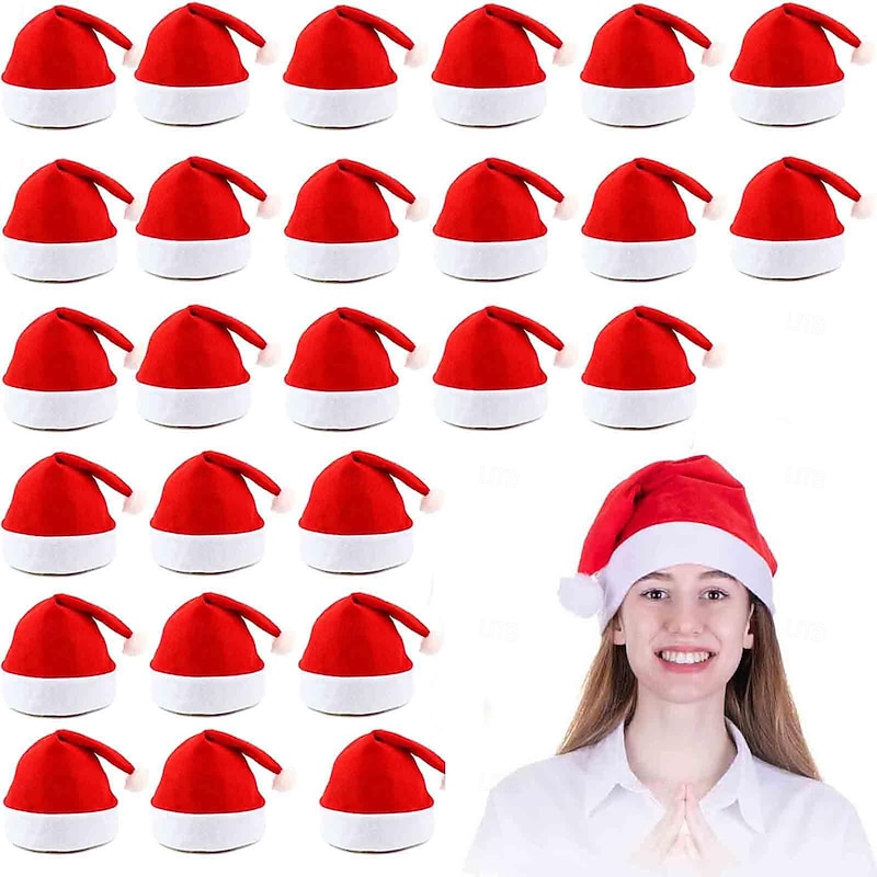 Santa Claus Santa Suits Christmas Party Supplies Christmas Hat Unisex Christmas Christmas New Year Christmas Eve Hat2