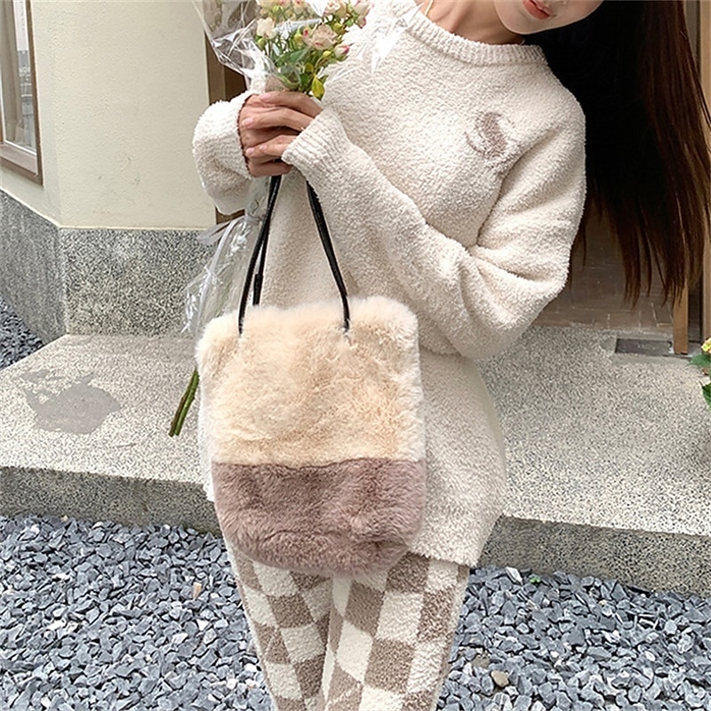 Women's Pajamas Loungewear 2 Pieces Graphic Warm Comfort Home Daily Fleece Warm Breathable Crew Neck Long Sleeve Pullover Pant Fall Winter Home Outfits4