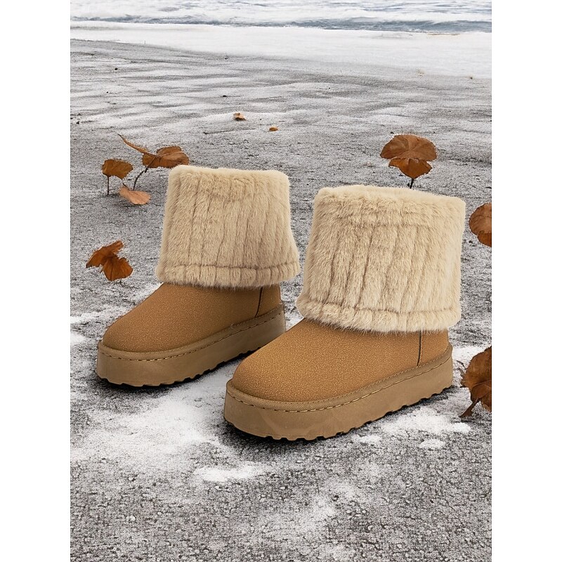Women's Faux Fur-Lined Winter Boots – Cozy Warmth and Style with Plush Cuff and Non-Slip Sole, Ideal for Cold Weather Outings2