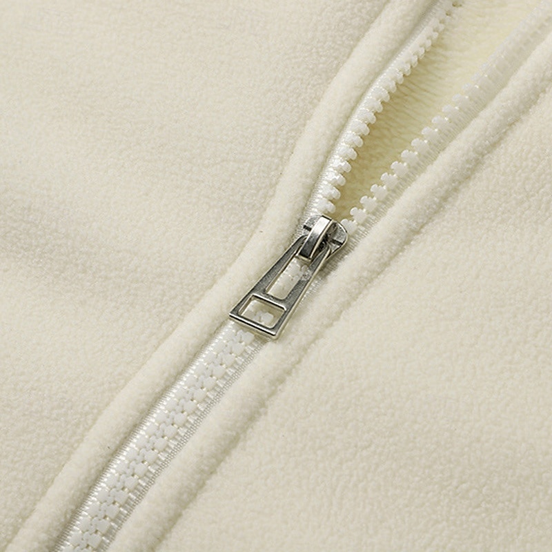 Men's Fleece Vest Vest Polar Fleece Gilet Daily Date Vacation Fashion Casual Fall & Winter Pocket Polyester Thermal Warm Comfortable Plain Zipper Stand Collar Regular Fit Black Dark Blue Dark Gray4