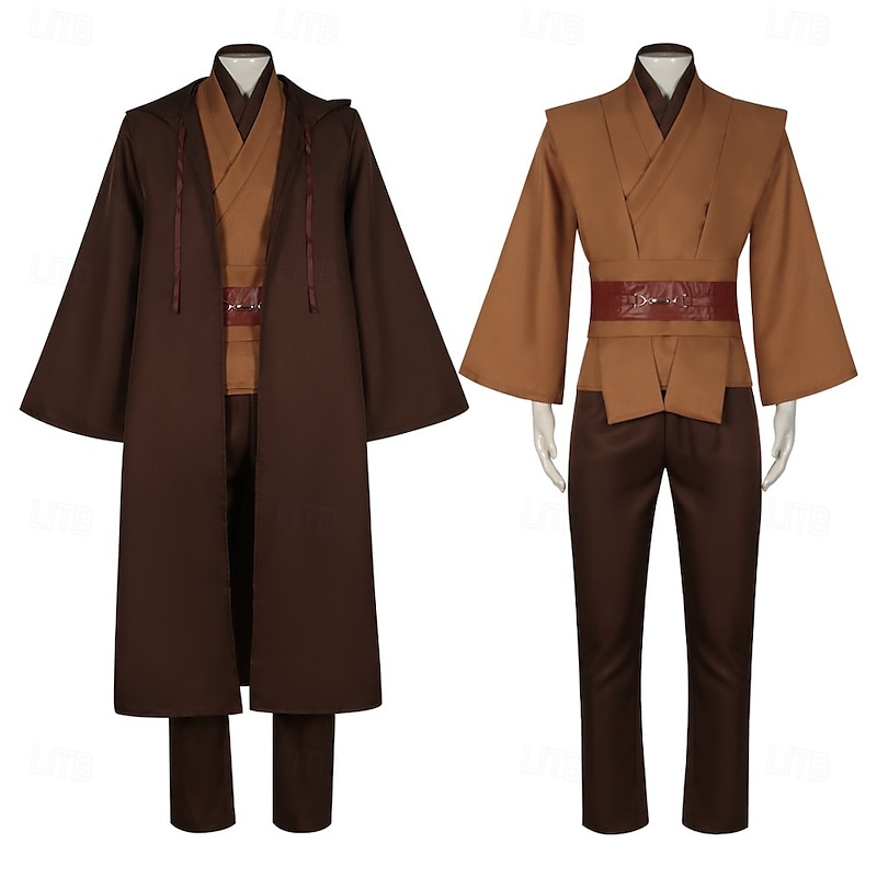 Obi-Wan Kenobi Jedi Knight Cosplay Costume Outfits Costume Cosplay Movie Cosplay for Men's Boys Adults Kid's Carnival Masquerade4