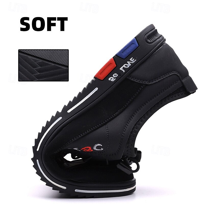 Men's Fashion Casual Sports Shoes – Brown and Black Lightweight Sneakers with Embroidered Design and Elastic Lace-Up Closure 15