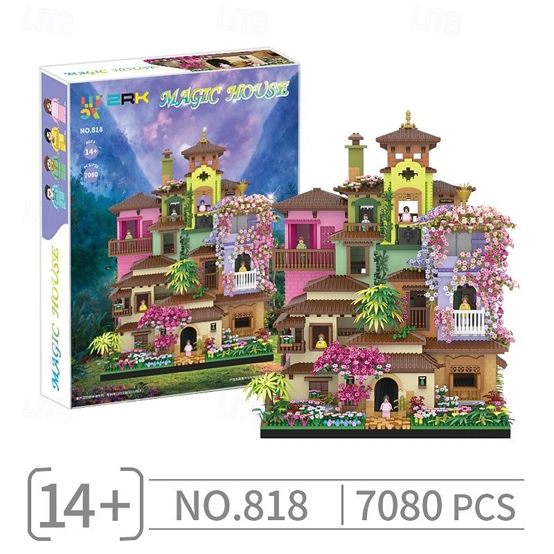 Magic House Micro Mini Building Block Sets for AdultFlowers Treehouse Modell Villa Kit for Woman Kids7080/4100 Pieces4