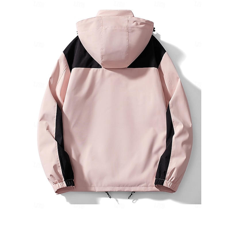 Women's Waterproof Rain Jacket with Hood Lightweight Hiking Jacket Gorpcore Windbreaker Outdoor Windproof Breathable Wear Resistance Jacket Top Full Zipper Hunting Climbing2