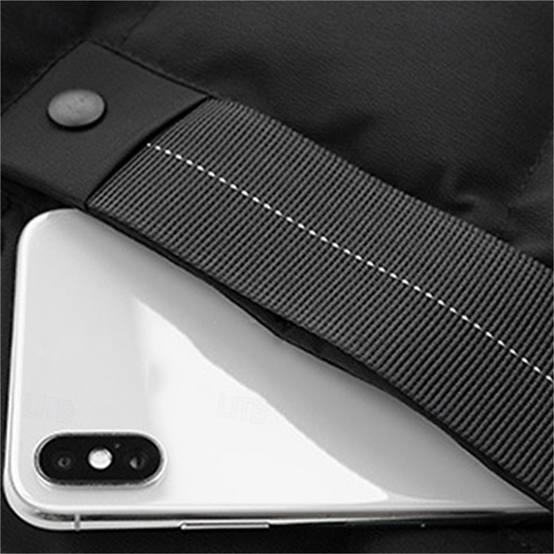 Men's Puffer Vest Hoodie Vest Quilted Vest Daily Date Vacation Fashion Casual Fall & Winter Pocket Polyester Warm Comfortable Solid Color Zipper Hooded Regular Fit Black Army Green Gray Vest3