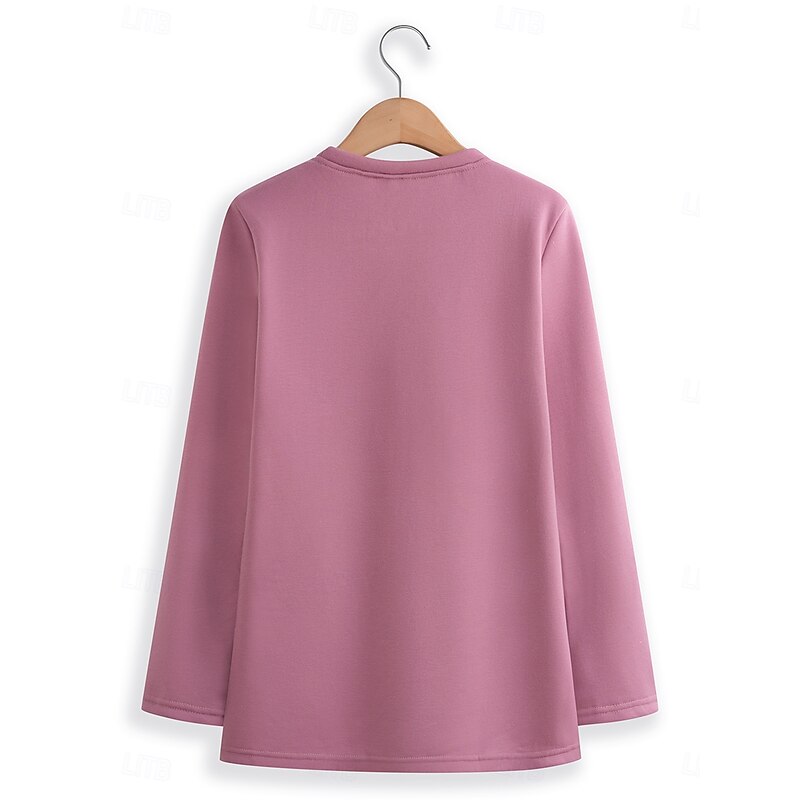 Women's 2 Pieces Daily Sweatshirt Fleece Pants Long Sleeve Crew Neck Letter Drawstring Print Casual Dark Pink Blue Gray Fall Regular Fit2