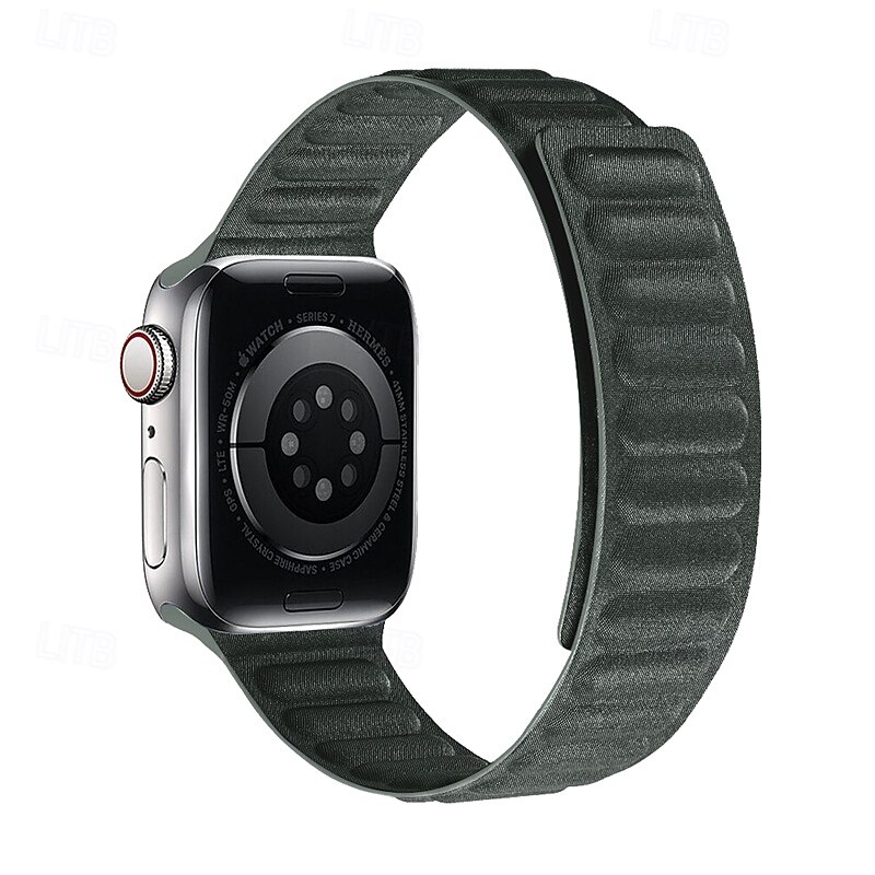 Solo Loop Compatible with Apple Watch band 38mm 40mm 41mm 42mm 44mm 45mm 49mm Magnetic Clasp Adjustable Silicone Strap Replacement Wristband for iwatch Ultra 2 Series 9 8 7 SE 6 5 4 3 2 14