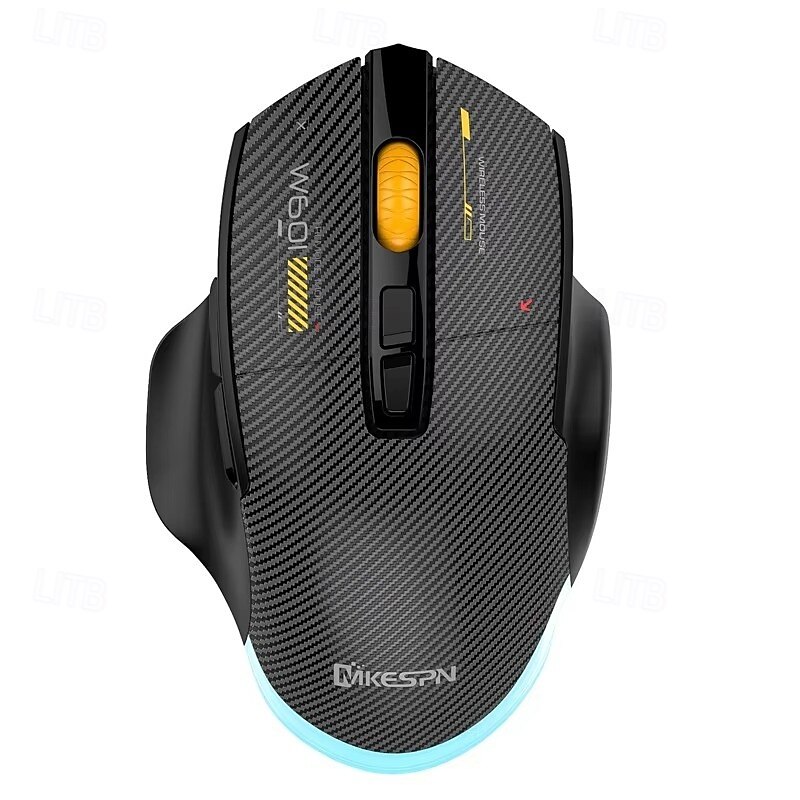MKESPN Wireless 2.4G Bluetooth 3 Modes Connect Mouse 12800DPI Adjust Macro RGB Gaming Mouse Programmable 500 mAh Rechargeable4