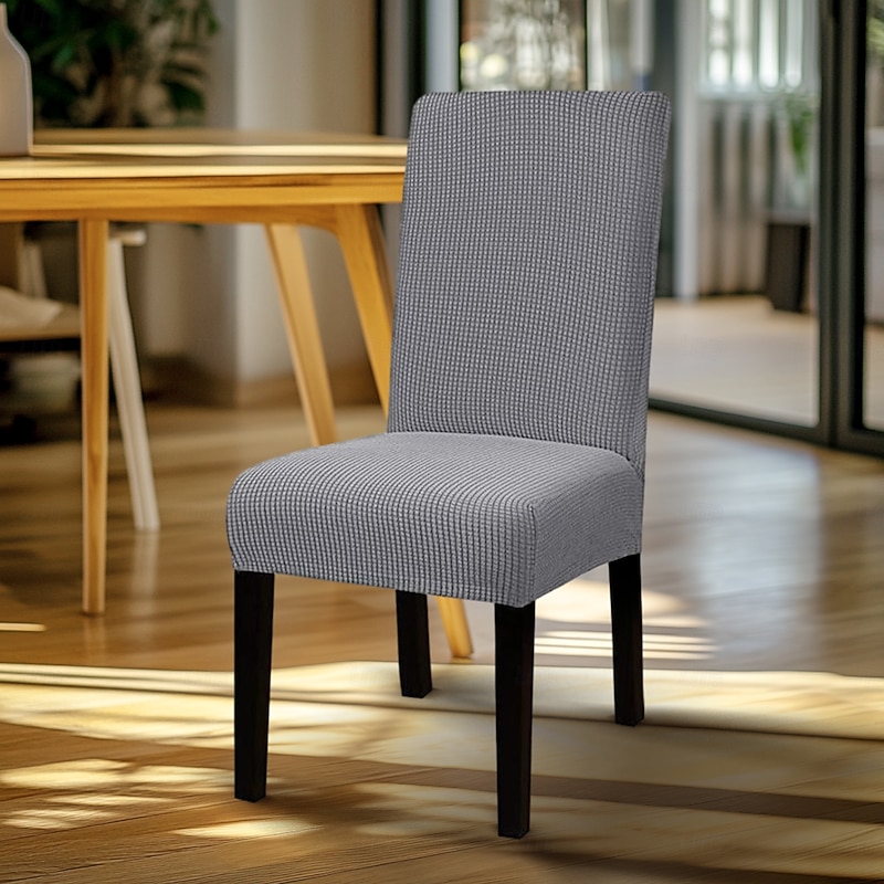 Water Repellent Dining Chair Cover Stretch Chair Seat Slipcover Spandex with Elastic Bottom Protector for Dining Room Wedding Ceremony Durable Washable2