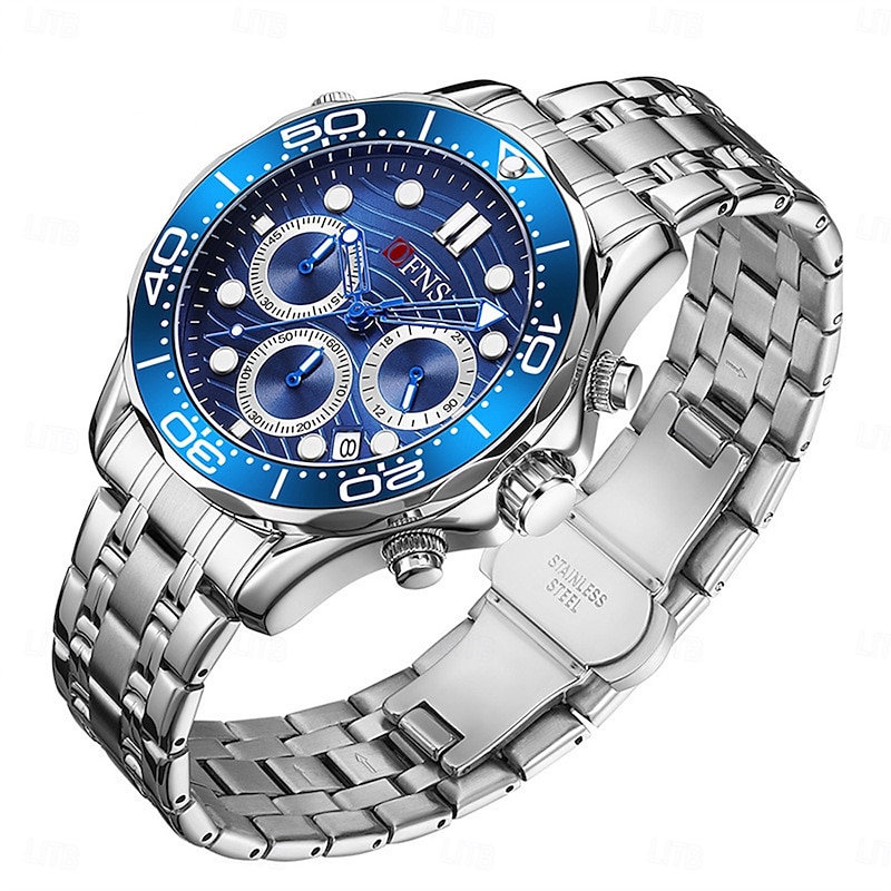 SANDA Men Quartz Watch Outdoor Fashion Casual Wristwatch Luminous Calendar Chronograph Waterproof Steel Silicone Gel Watch4