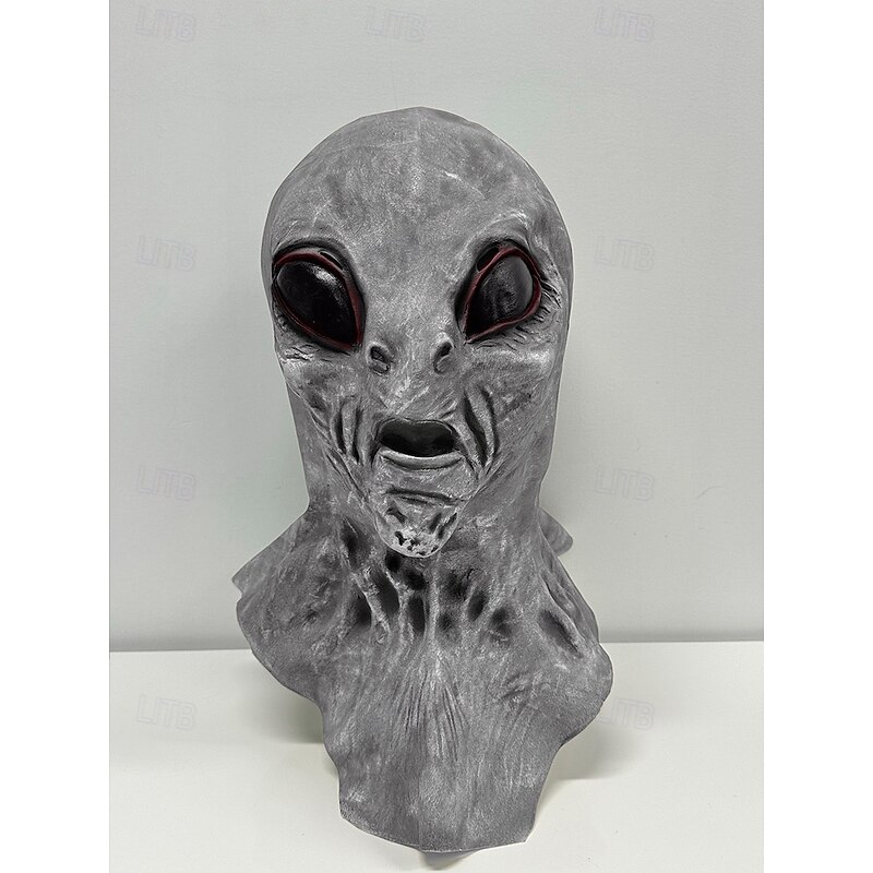 Alien Halloween Mask Halloween Props Realistic Mask Scary Costume Adults' Men's Women's Halloween Carnival Mardi Gras Easy Halloween Costumes Dress Up2