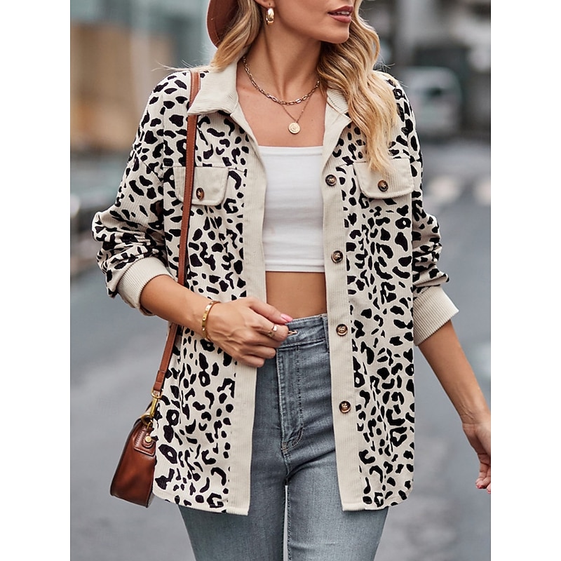 Women's Shirt Jacket Shacket Warm Breathable Buttons Pocket Print Casual Plaid Vacation Street Daily Wear Going out Single Breasted Regular Turndown Regular Fit Long Sleeve Outerwear Pink Blue Brown