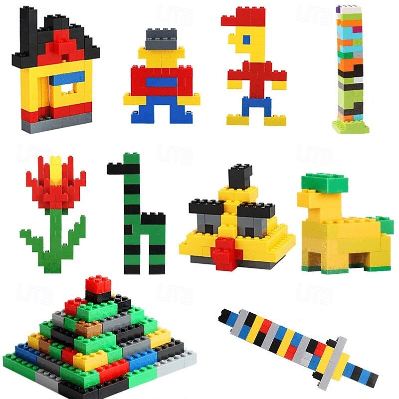 1000-Piece Creative Building Block Set - Classic City Bricks for Kids - Educational & Fun DIY Assembly Toys Easter Gift Christmas Halloween Gift3