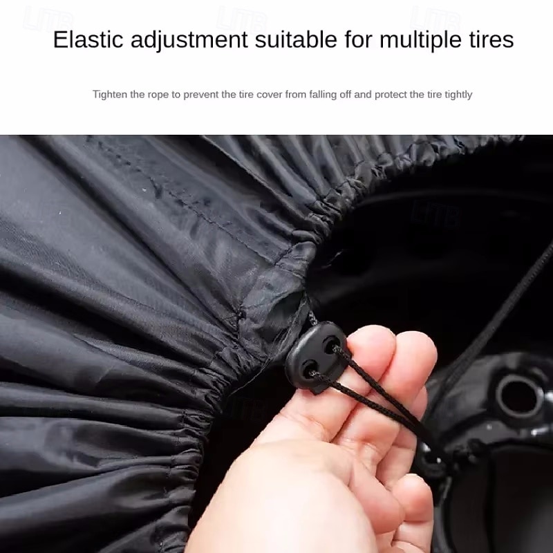 Universal Spare Tire Cover Case Polyester Car Tyre Storage Bags Automobile Tyre Accessories Auto Vehicle Wheel Protector4