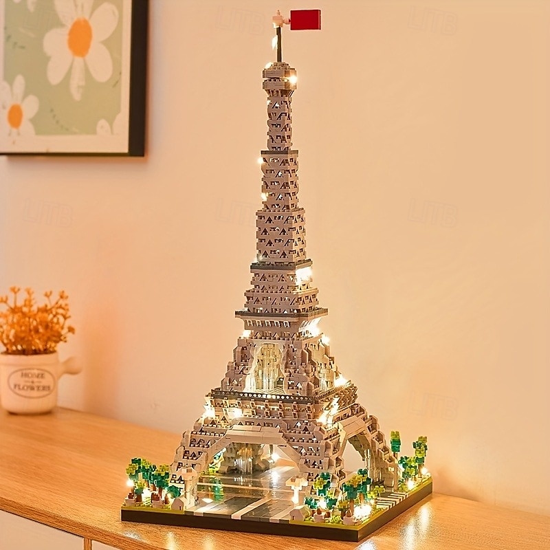 3585pcs Paris Eiffel Tower Building Blocks Set - Explore World Architecture with Educational Toys Perfect for Halloween Thanksgiving Christmas and Eas