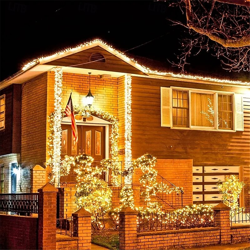 10M 100 LEDs String Lights, 5V USB Powered Christmas String Lights Warm White, White, Blue, Waterproof for Christmas, Home, Garden & Yard Decoration USB UK EU US 1 Set2