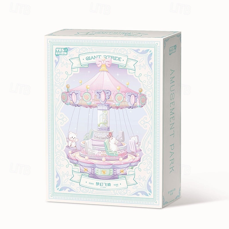 Rotating Carousel DIY Building Block for Girls and Boys 6 -12 Years Old 1680 pcs STEM Construction Toy Christmas and Valentine Gifts for Adults and Aged 8 9 10 11 12 Kids3