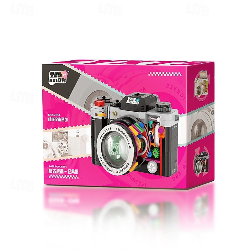 Building Blocks Camera Retro Camera Building Blocks Model Set 556 pcs Digital Camera Building Blocks Kit Vintage Camera Toys Model for Adults Girls Boys Kid Toys3