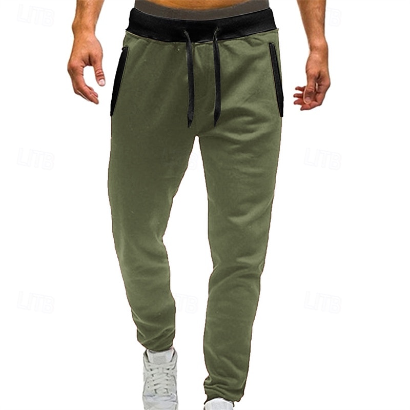 Men's Sweatpants Running Pants Track Pants Pocket Elastic Waistband Pants / Trousers Outdoor Sports & Outdoor Athletic Quick Dry Lightweight Soft Marathon Running Workout Tailored Fit Sportswear