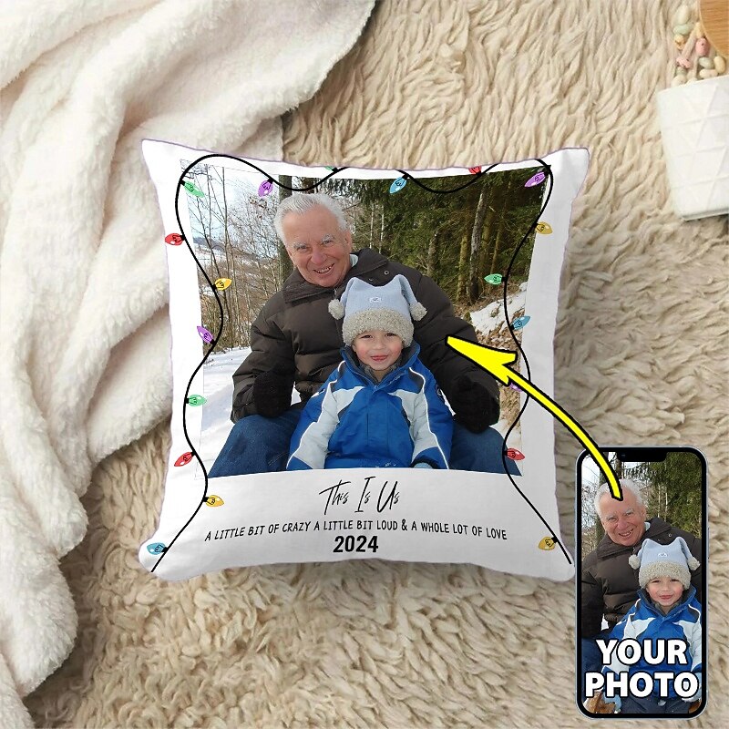 Custom Pillow Cover Add your Image Personalized Photo Design Picture Fashion Casual Pillowcase Cushion Cover 1pc Personalized Gift Custom Made This is Us