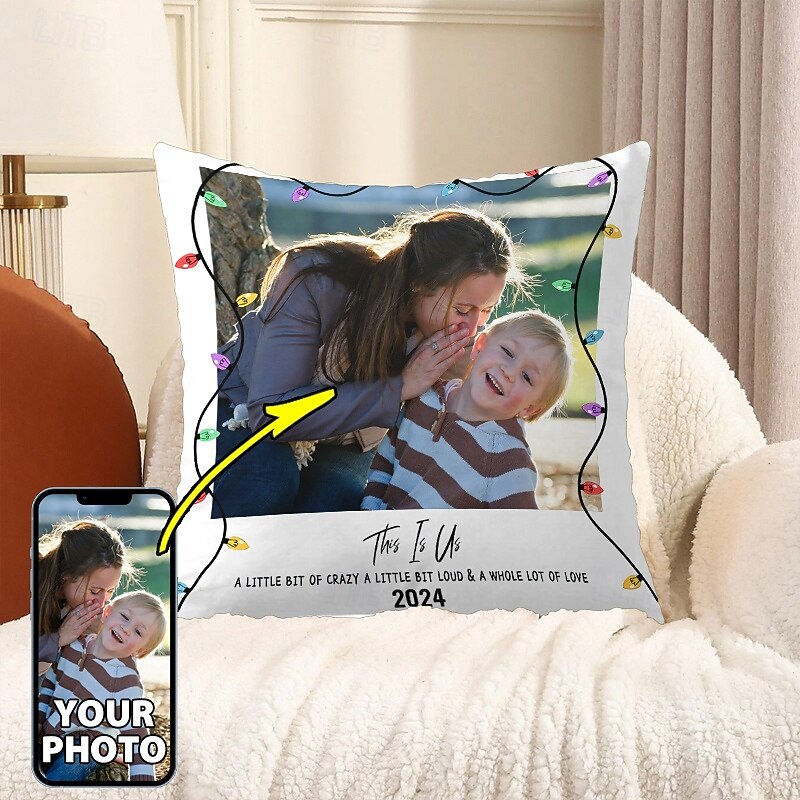 Custom Pillow Cover Add your Image Personalized Photo Design Picture Fashion Casual Pillowcase Cushion Cover 1pc Personalized Gift Custom Made This is Us3