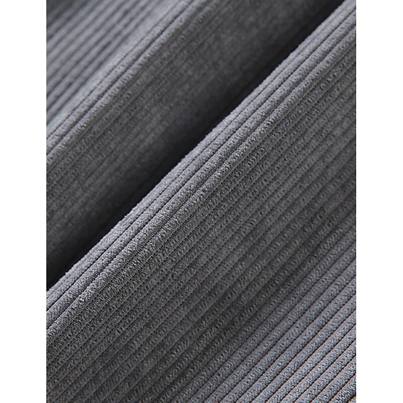 Men's Sweatpants Joggers Corduroy Pants Trousers Casual Pants Pocket Drawstring Elastic Waist Plain Comfort Soft Full Length Sports Outdoor Casual Daily Fashion Stylish Black Khaki3