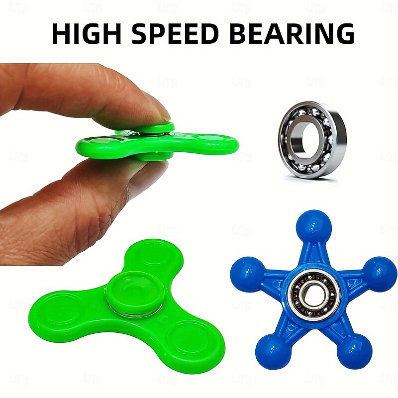 24pcs Random Style Fidget Spinners Bulk-Mini Fidget Spinner Toys For Kids Teens Adults Birthday Party Favors Return Gifts Goodie Bags Stuffers Party Games Classroom Rewards Carnival Prizes3