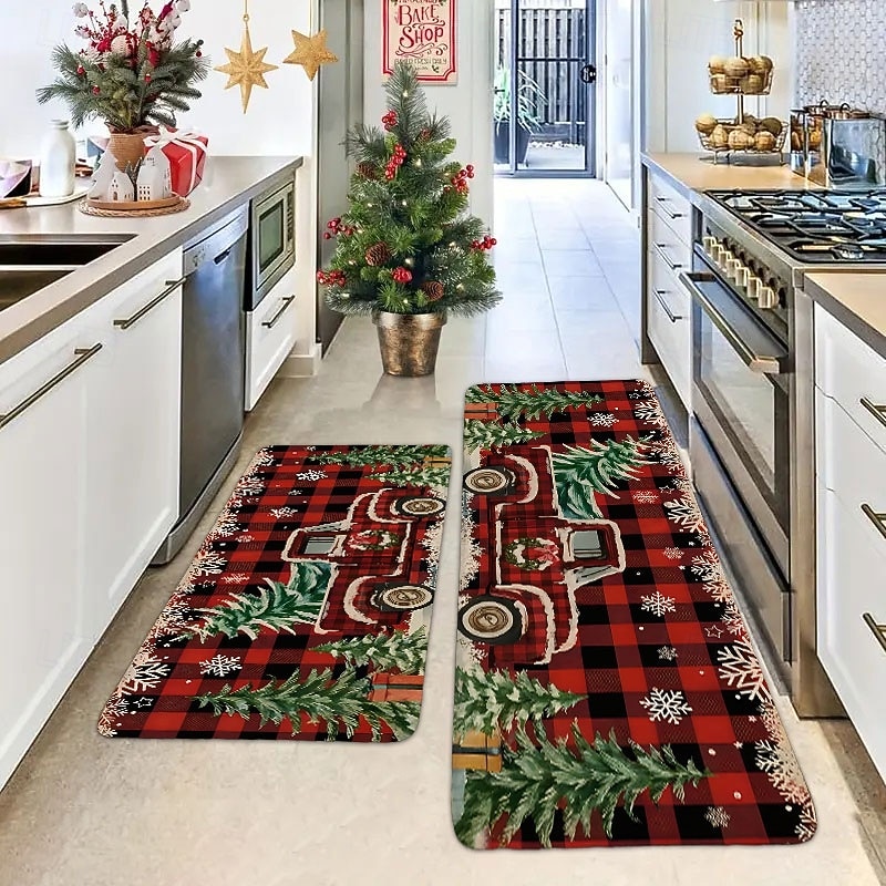Christmas Decorations Area Rug Kitchen Mat Non-Slip Oil Proof Floor Mat Livingroom Rug Indoor Outdoor Mat Bedroom Decor Bathroom Mat Entrance Rug Door Mat3