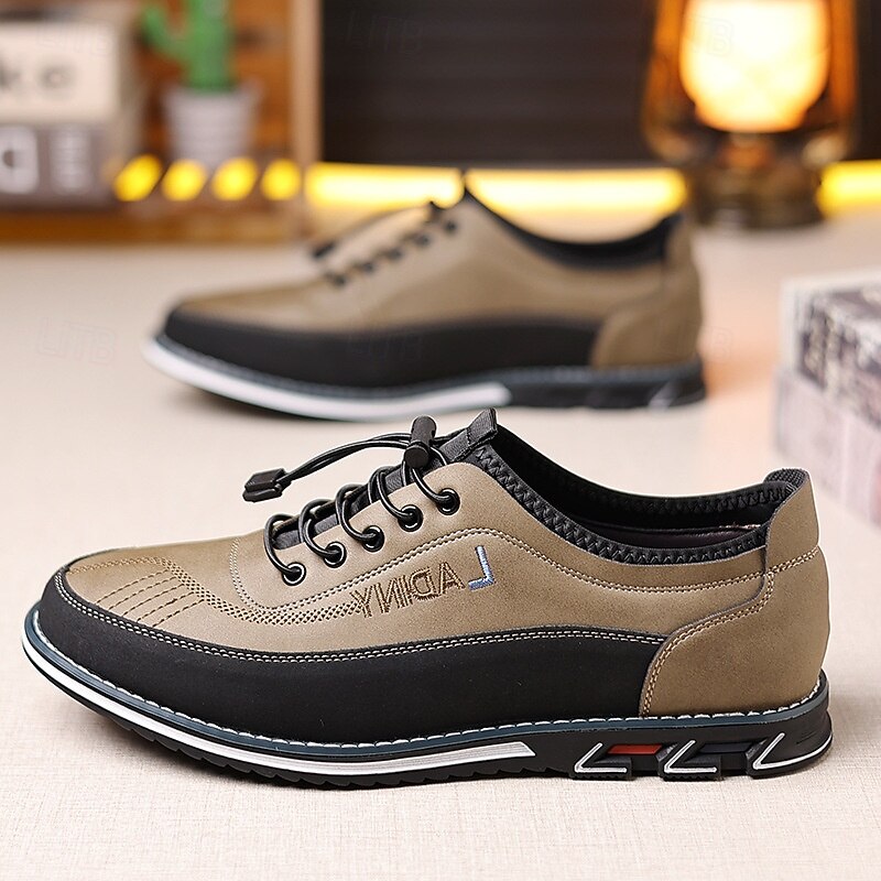 Men's Casual Lace-Up Sneakers with Comfortable Sole, Breathable Design for Everyday Wear, Ideal for Outdoor Activities and Urban Style4