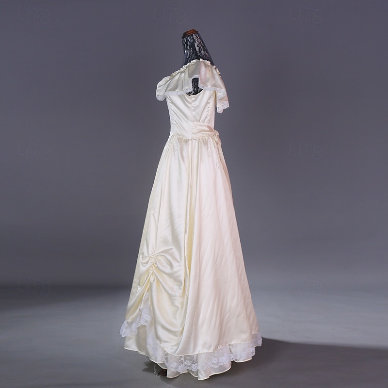 Rococo Victorian Ball Gown Floor Length Dress Ball Gown Fancy Dress Women's Halloween Carnival Masquerade Performance Prom Carnival of Venice Adults' Dress2