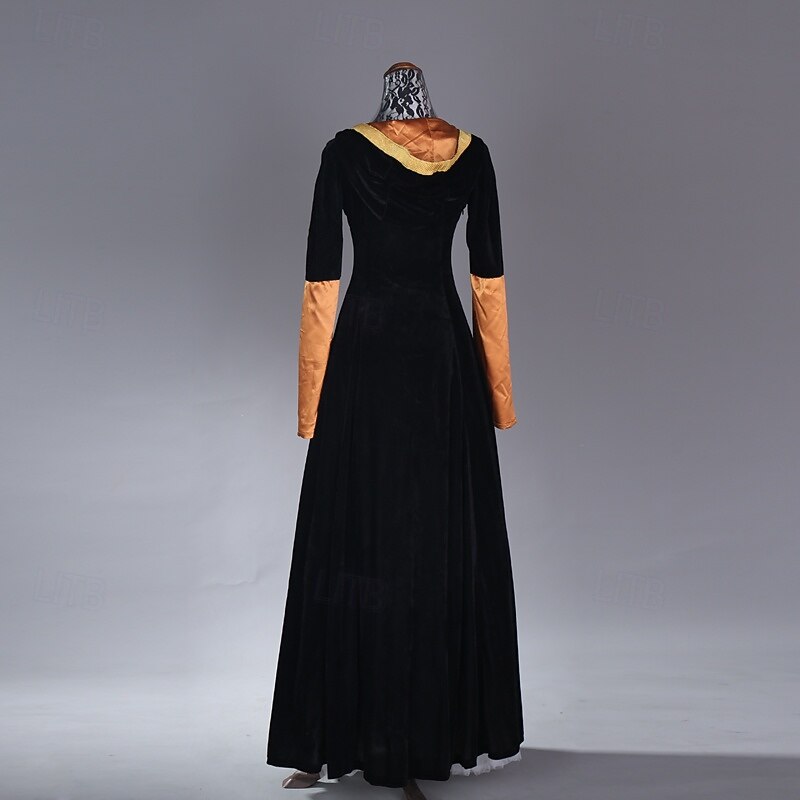 Medieval Renaissance Cocktail Dress Prom Dress Viking Outlander Fancy Dress Women's Celtic Viking Fantasy Halloween Carnival Masquerade LARP Ren Faire Festival Adults' Dress3