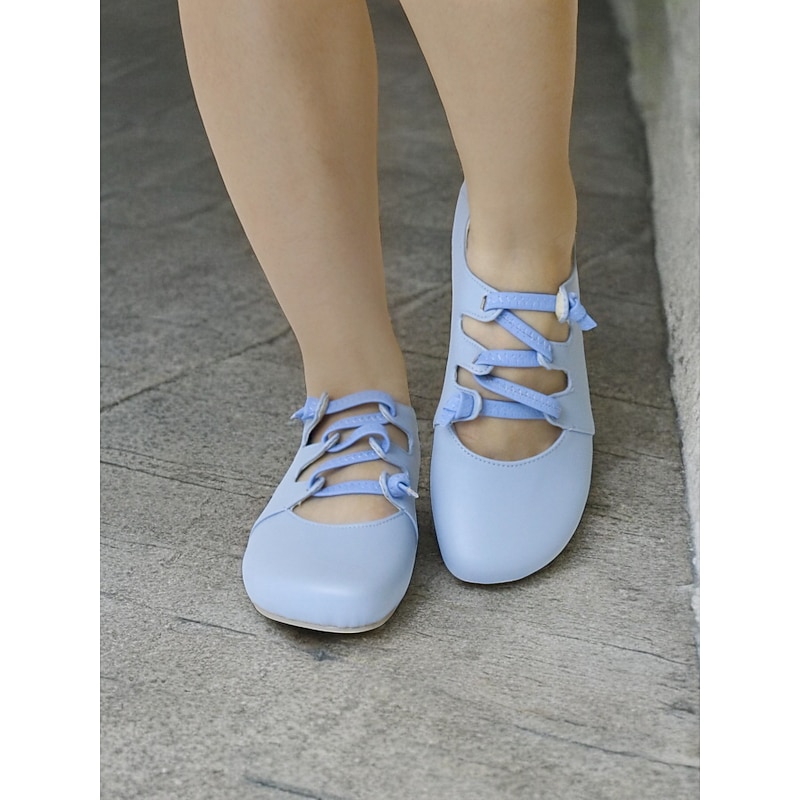 Women's Soft Faux Leather Barefoot Shoes with Adjustable Straps – Lightweight and Flexible Casual Flats3