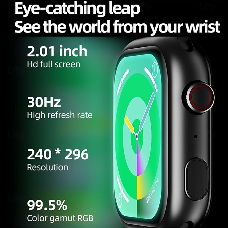 696 K01 Smart Watch 2 inch Smart Band Fitness Bracelet Bluetooth Pedometer Call Reminder Sleep Tracker Compatible with Android iOS Men Hands-Free Calls Message Reminder IPX-0 45mm Watch Case4