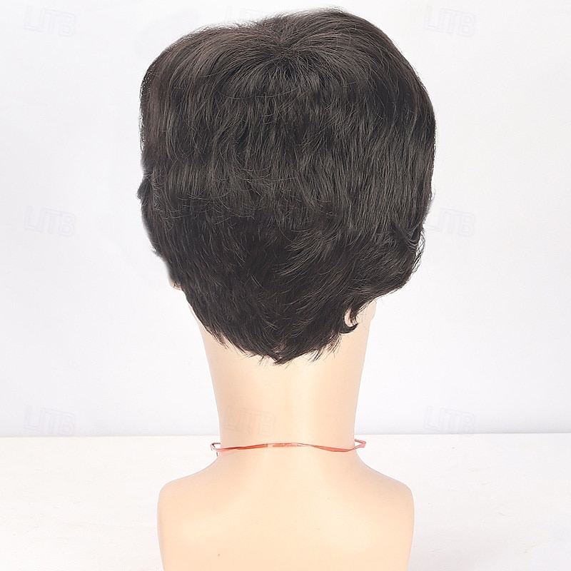 Mens Wigs Short Black Wigs for Men Layered Synthetic Full Hair Male Wigs Daily Wear Party Cospaly Costume4