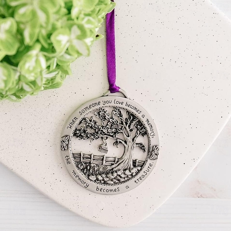 Merry Christmas Memorial Ornament - When Someone You Love Becomes a Memory