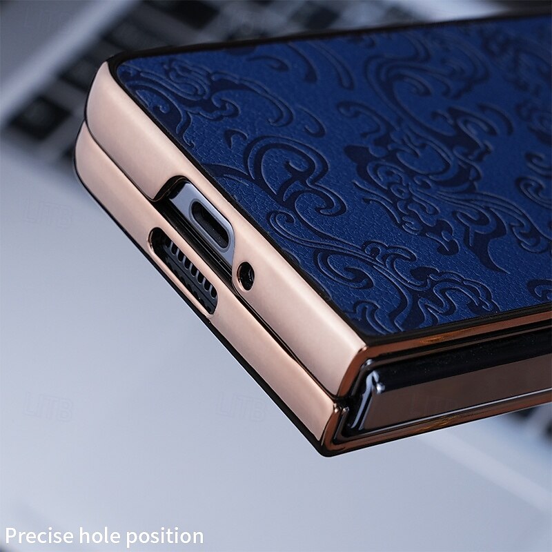 Phone Case For Samsung Galaxy Z Fold 7 Z Fold 6 Z Fold 5 Z Fold 4 Z Fold 3 Back Cover with Screen Protector Shockproof PC PU Leather4