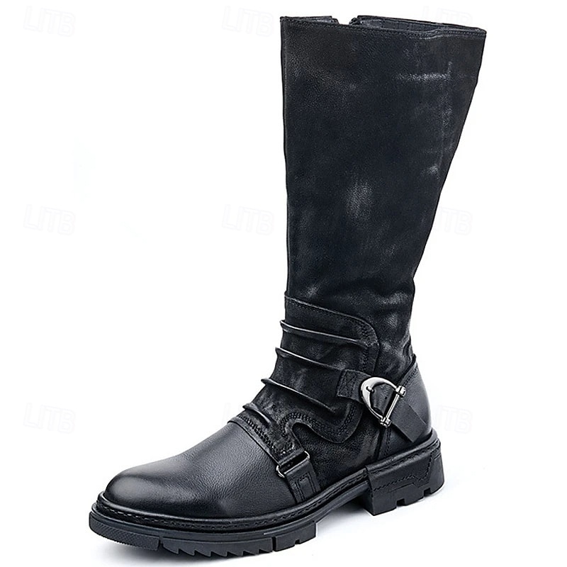 Retro Vintage Medieval Renaissance Shoes Western Boot Flat Jazz Boots Pirate Elven Fancy Dress Men's Steampunk Halloween Carnival Masquerade Performance Casual Daily Adults' Shoes3