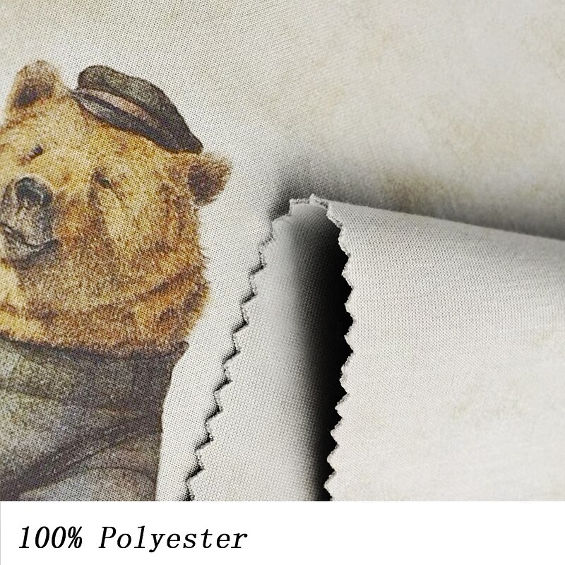 Men's Bear Sweatshirts Sweatshirt Long Sleeve Sweatshirt Crew Neck Neutral Cute Daily 3D Printing Sports Outdoor Holiday Crewneck Winter Spring &  Fall3