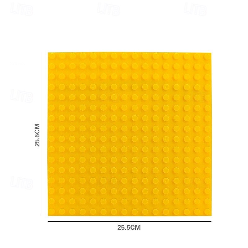 4 Pack Classic Baseplates Building Plates for Building Bricks Compatible with All Major Brands and Activity Table-Baseplate 10 x 10 Age 3 and up Multicolored4
