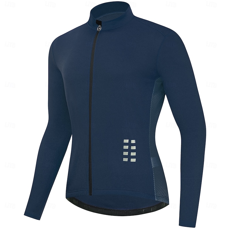 WOSAWE Spring and Autumn Men's Cycling Long Sleeve Top Quick Dry Breathable Moisture Transferring Sports Top Cycling Jersey BL2484